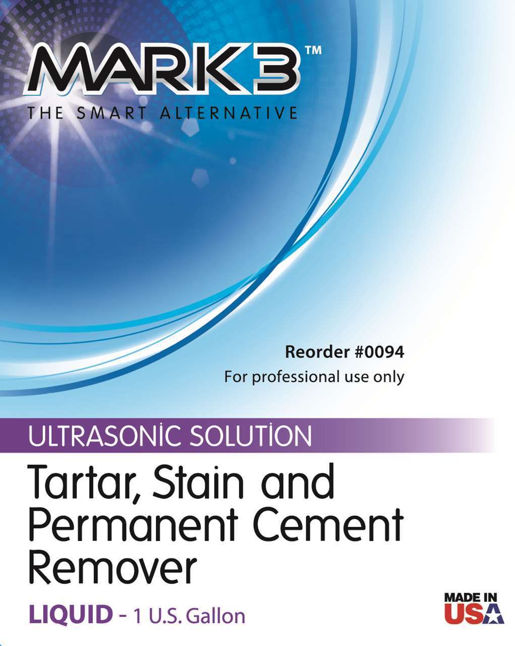 MARK3 | Tartar, Stain & Permanent Cement Remover - Ultrasonic Solution by MARK3 | 100-0094