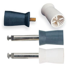 Young Dental | Young Junior, Webbed, Screw, Soft, Gray, Prophy Cups, 144/cs | 051001