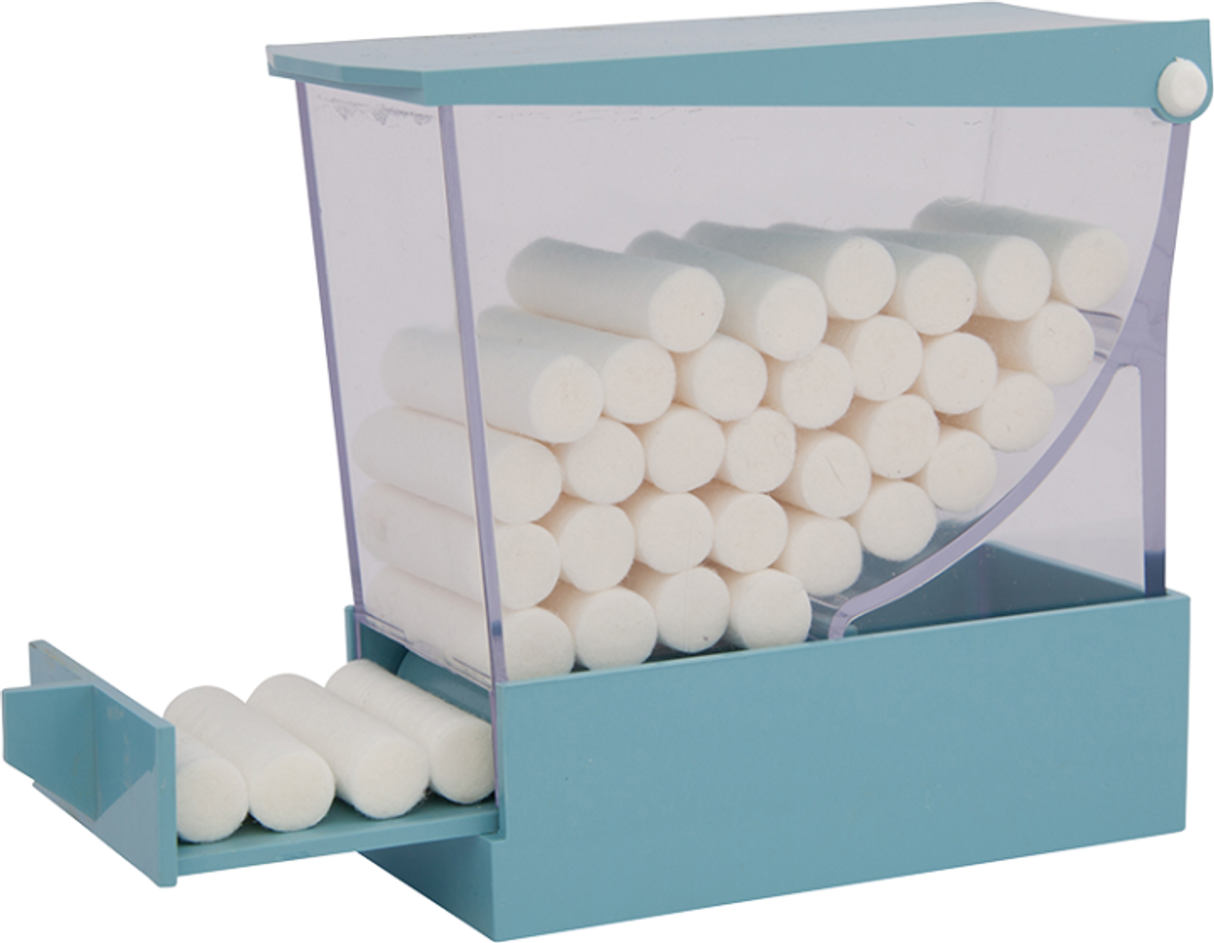 Crosstex | Dispenser, 4" x 3.3" x 2", Blue, 1/ctn | PDCBL