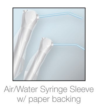 Pac-Dent Syringe sleeve w/opening, Clear, 2 1/2" x 10"