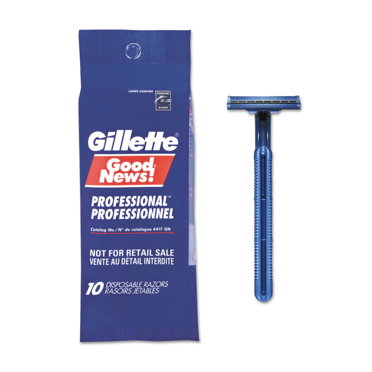 Procter & Gamble | Gillette Good News! Twin Razors, Disposable, Comfort Blades, 10/pk, 10pk/cs | 4740011004