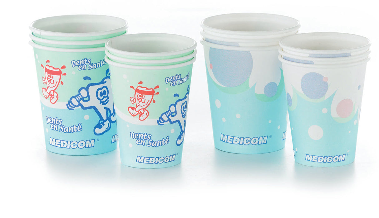 Medicom | Paper Cup, Healthy Teeth Design, 100/Slv, 10Slv/Cs | 114-CH