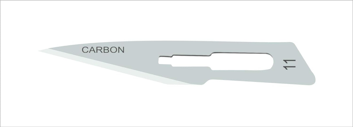 SurgiMac | #11 Sterile Carbon Steel Surgical Scalpel Blade | MacCut by SurgiMac | Box of 100 | MC-10-5211