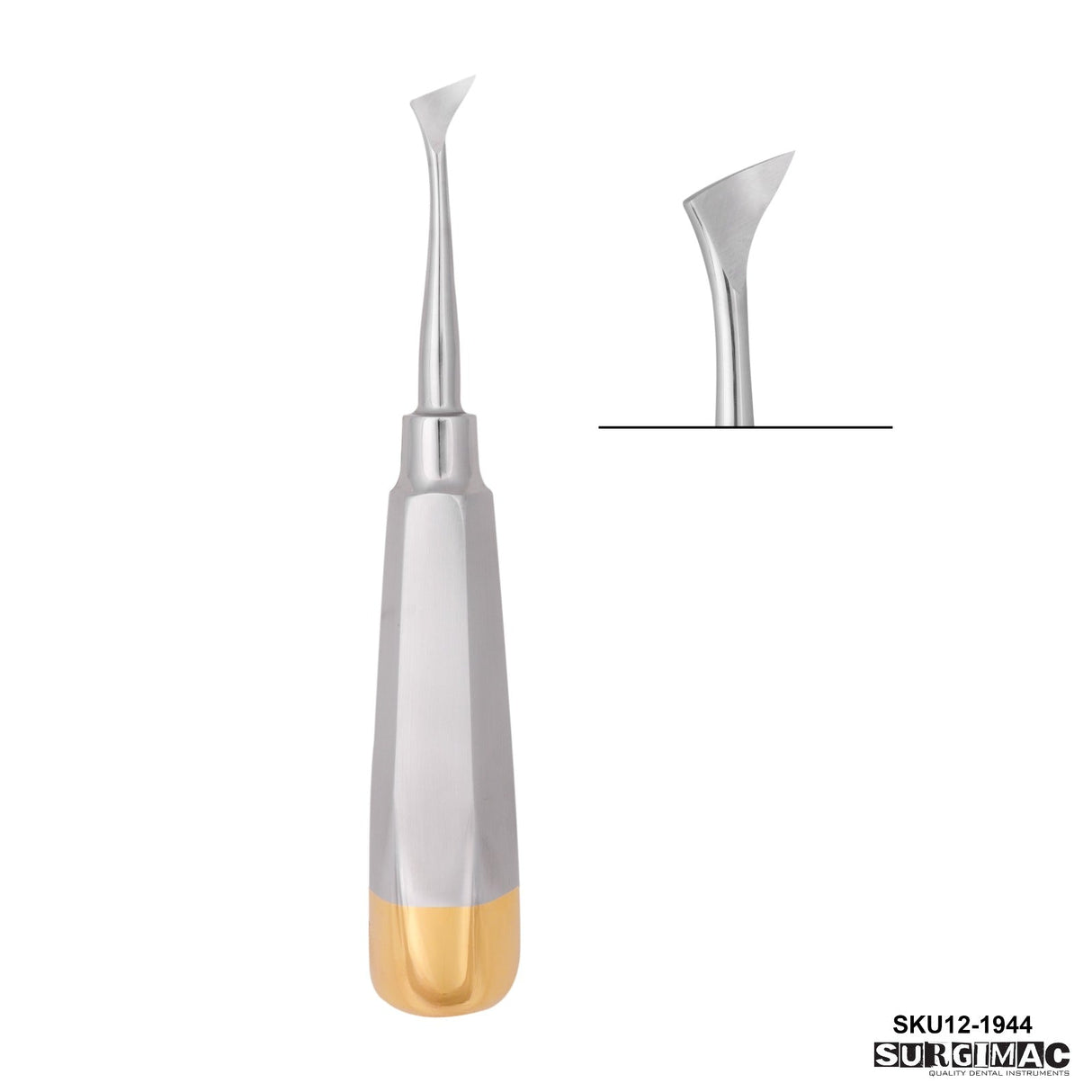 SurgiMac | SurgiMac #44 Small Cryer Elevator, Left - Gold, Stainless Steel, Air Series, 1/Pk | 12-1944