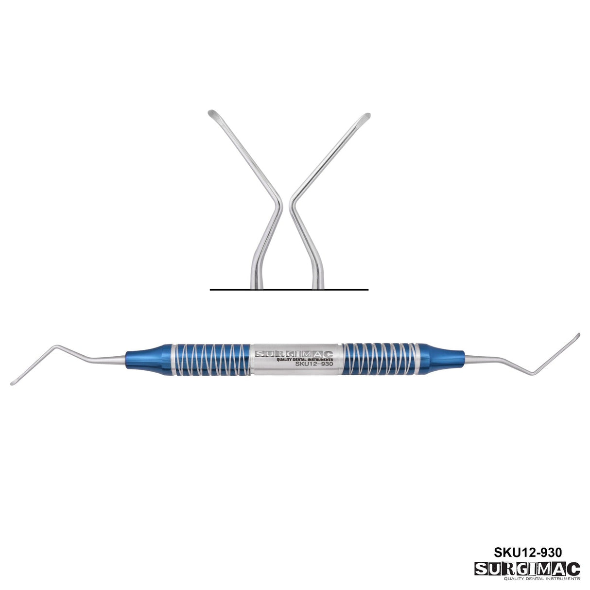 SurgiMac | SurgiMac #31L Endodontic Excavator, Double Ended, Blue, Stainless Steel, Air Series, 1/Pk | 12-930