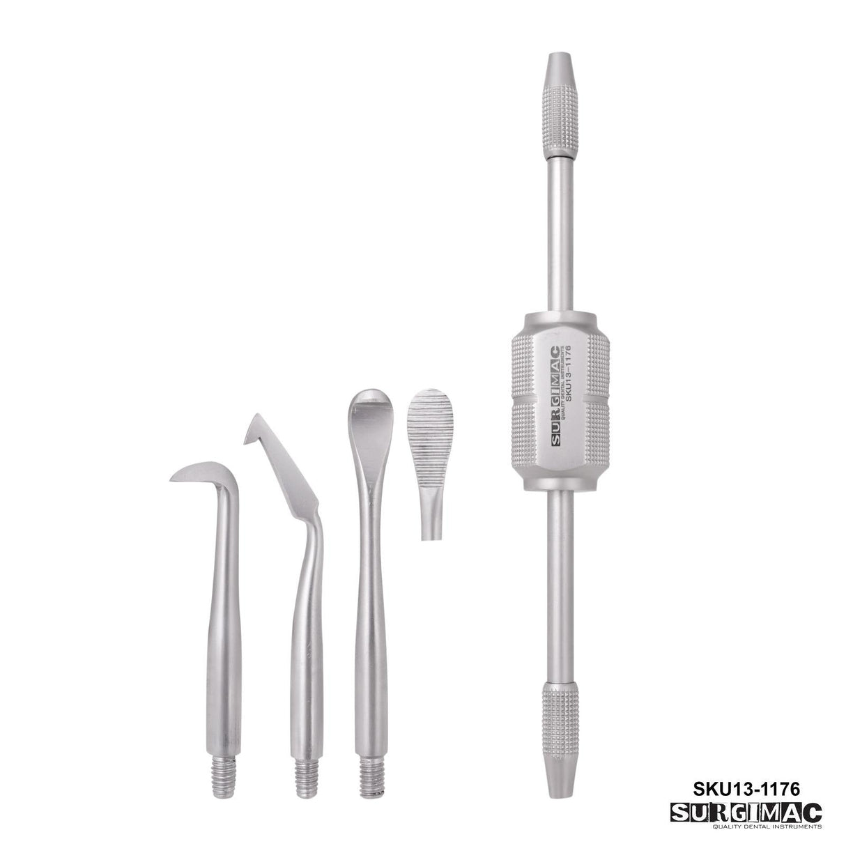 SurgiMac | Morrell Crown Remover with 3 Attachable Points, Stainless Steel, Air Series, 1/Pk | 13-1176