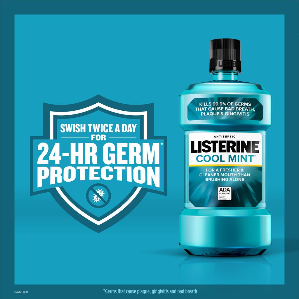 J & J Sales | Listerine Cool Mint - J&J Consumer Products - 1.5 Ltr 6/Ca | 370-42755