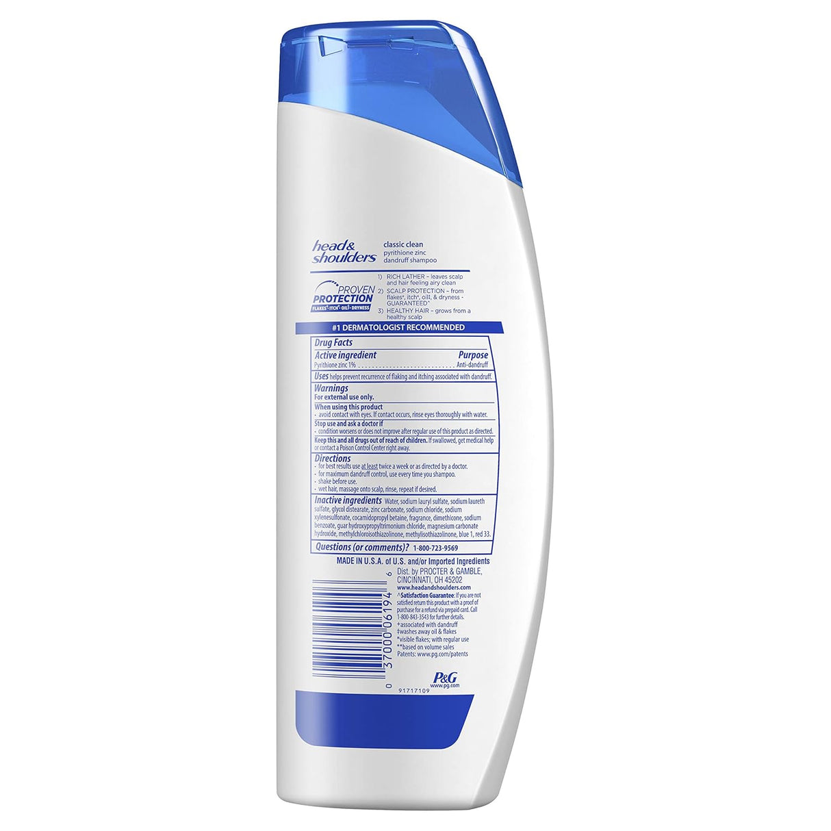 Procter & Gamble | Head & Shoulders Shampoo, Classic Clean, 13.5 oz, 6/cs | 3700091355-1