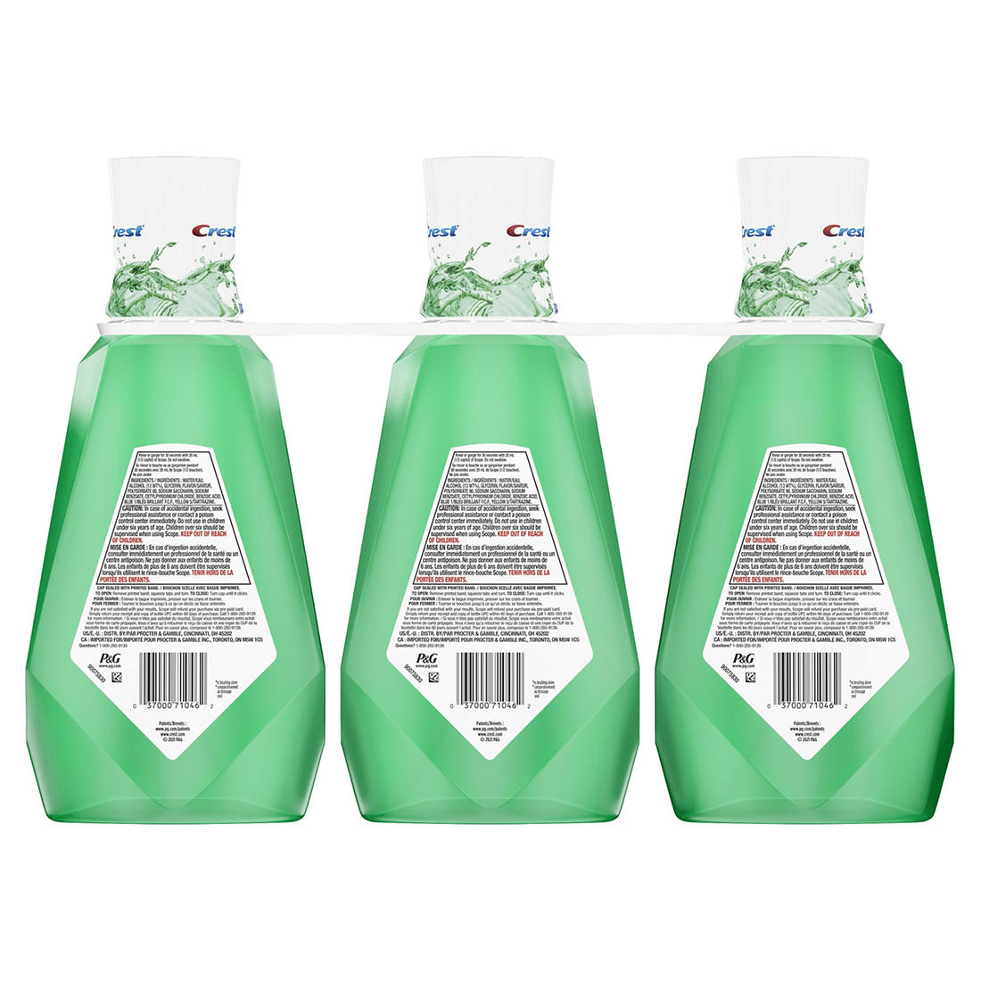 Crest | Crest Scope Outlast Mint Mouthwash, 3 pk./1L | 17794