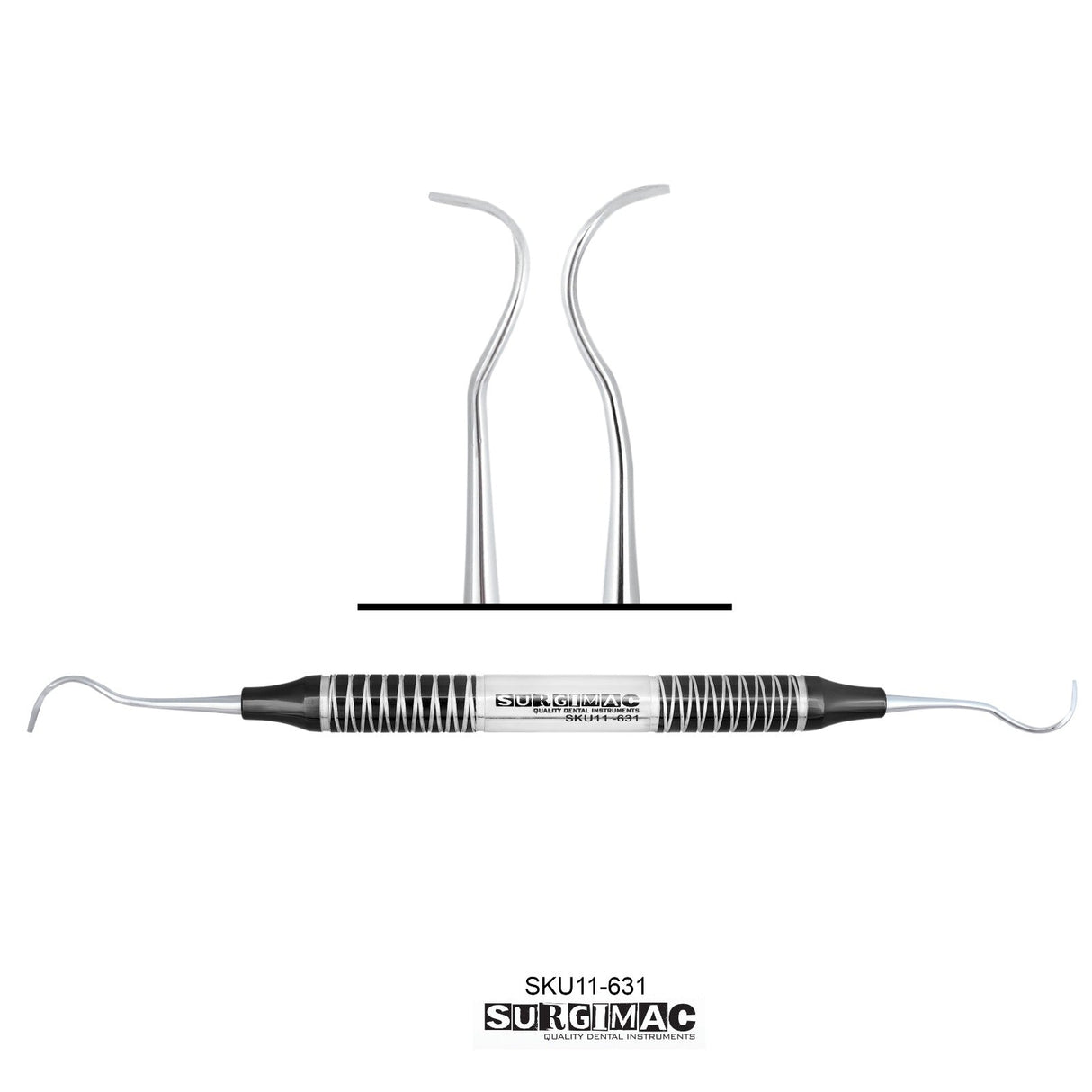 SurgiMac | McCall Curette #17/18 with Black Titanium Handle by SurgiMac | 11-631