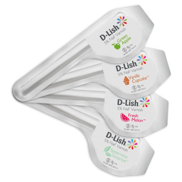 Young Dental | Young D-Lish 5% Sodium Fluoride Varnish, Fresh Melon, 50/bx | 212450