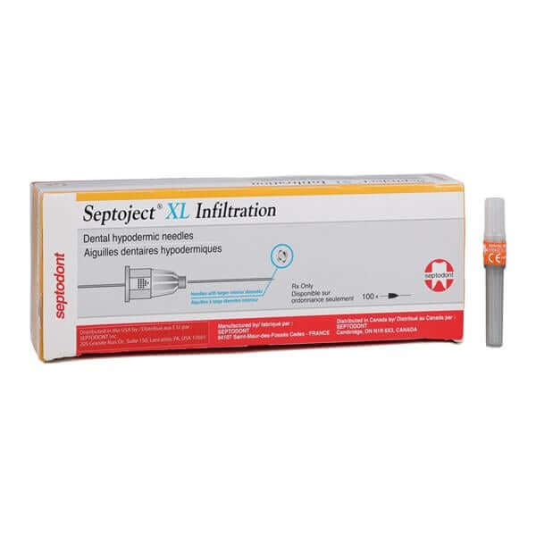 Septoject XL Needle Infiltration and Nerve Blocks 25 Gauge X-Large 100/Bx 01-N1500