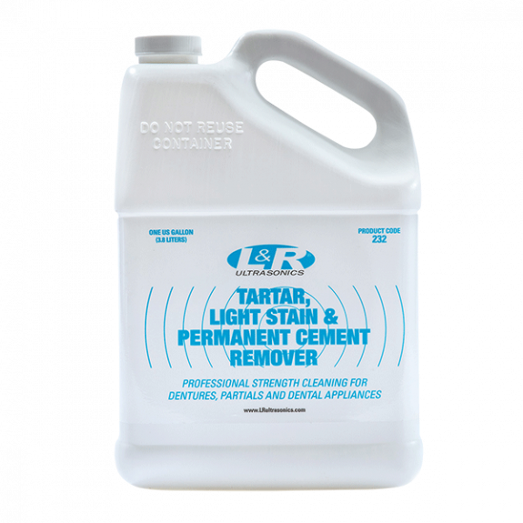 L&R | Tartar, Light Stain & Permanent Cement Remover, Gallon Bottle, 4/cs | 232