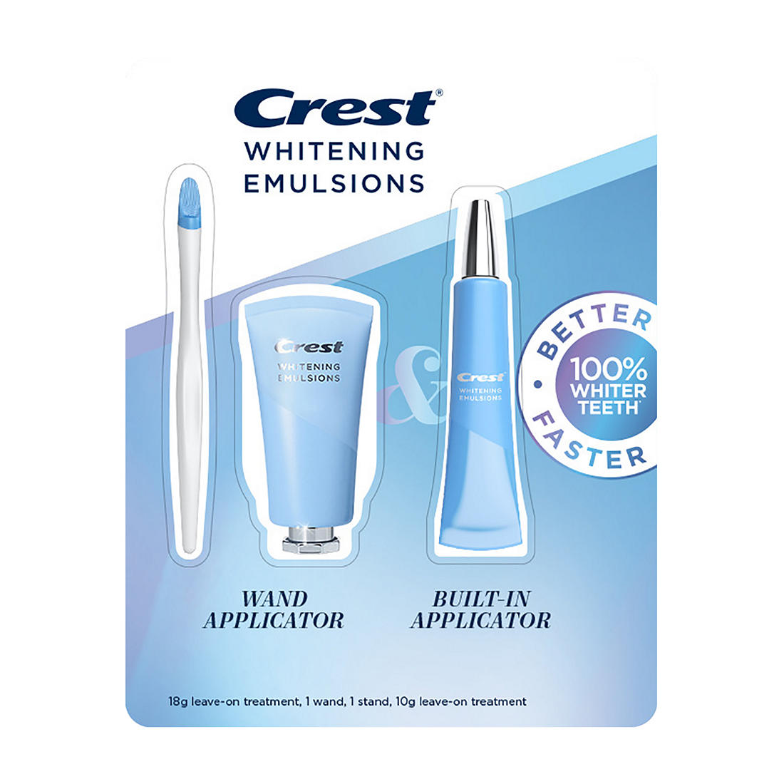 Crest | Crest Whitening Emulsions Teeth Whitening Treatment Value Pack, On-the-Go, 0.63 oz. + 0.35 oz. | 267564