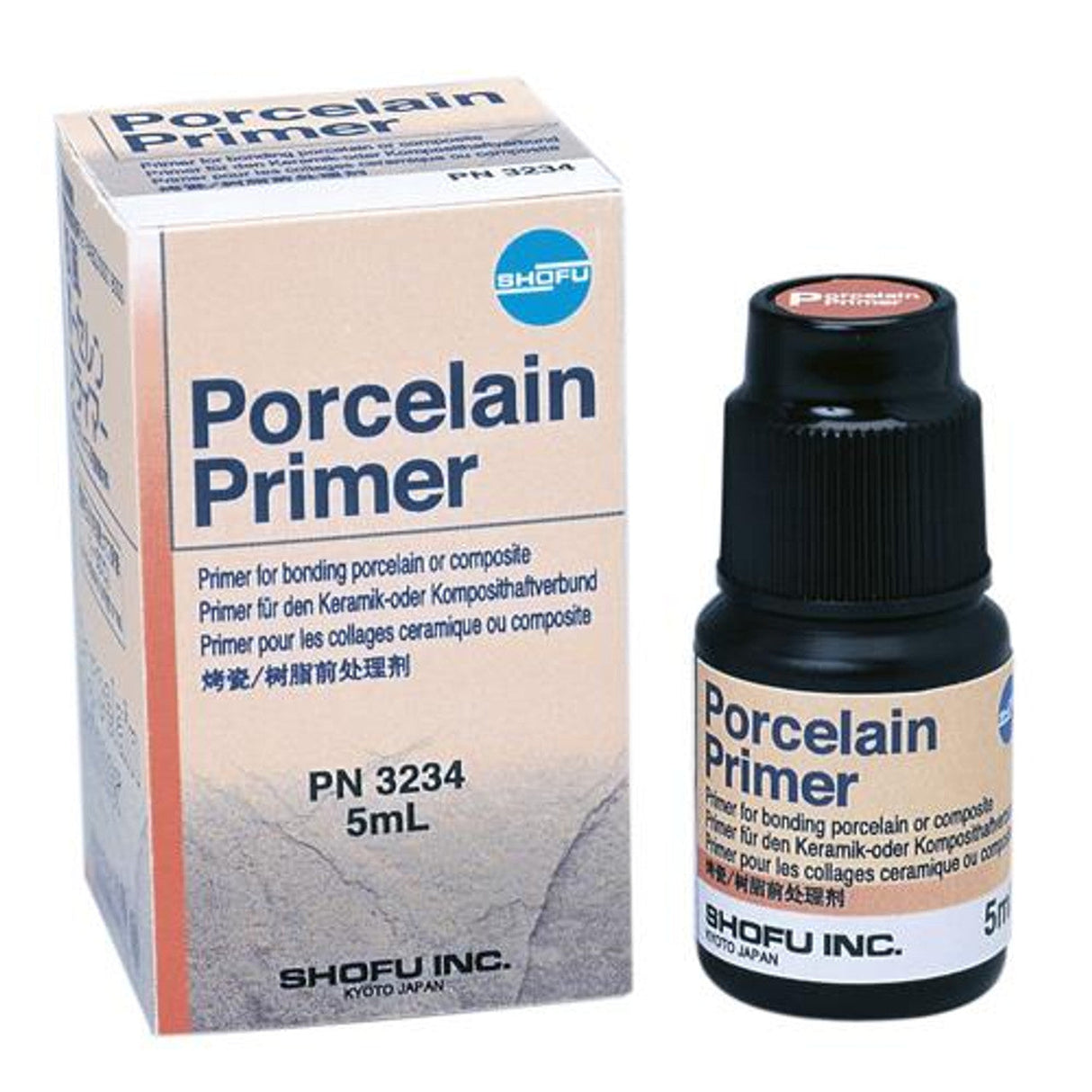 Shofu Dental | Porcelain Primer, 5ml, for Porcelain & Indirect Composites | 3234