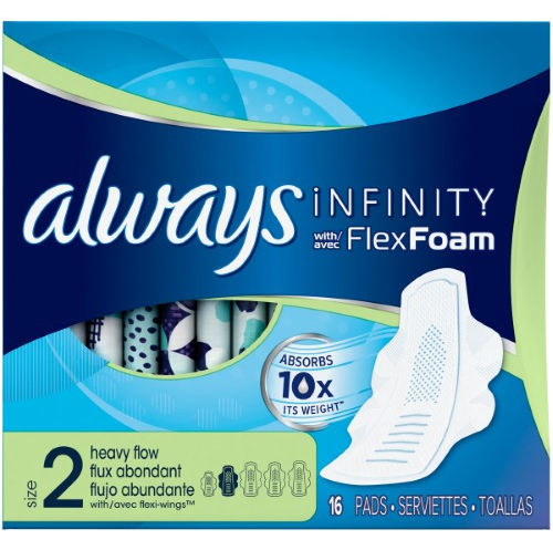 Procter & Gamble | Always Infinity Pads, Super, Unscented, 16/bx, 12bx/cs | 3700011714