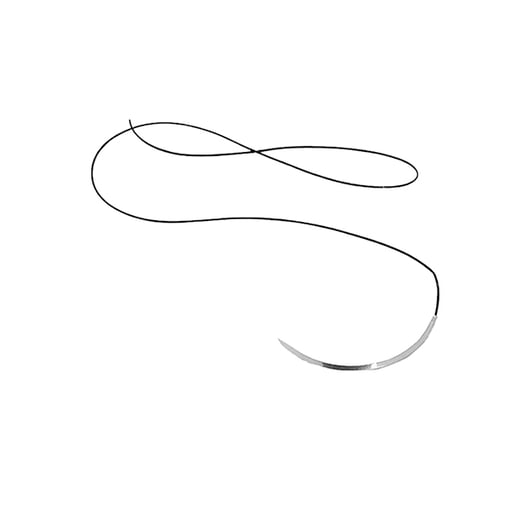 SurgiMac | MacSuture 3-0, 18" Silk Black Braided Suture with C-6 Needle | 5F45CX26