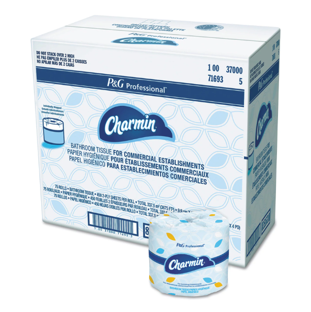 Procter & Gamble | Charmin Professional Toilet Paper, 450 Sheets/roll, 75 Rolls/cs | 3700071693