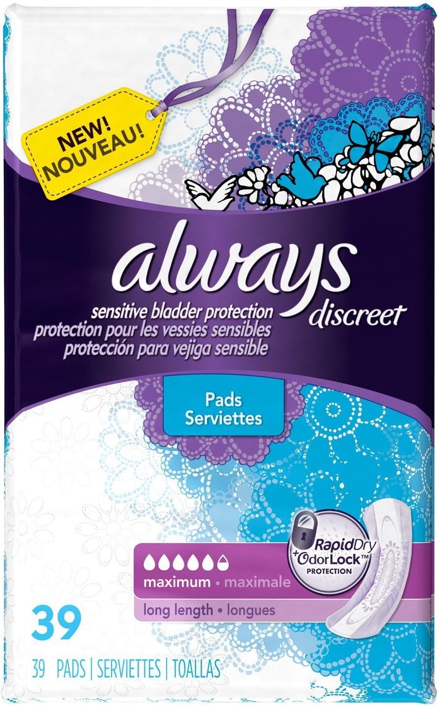 Procter & Gamble | Always Discreet Pad, M3 Maximum Long, 9.6x Sioc, 117/cs | 3700092729-1