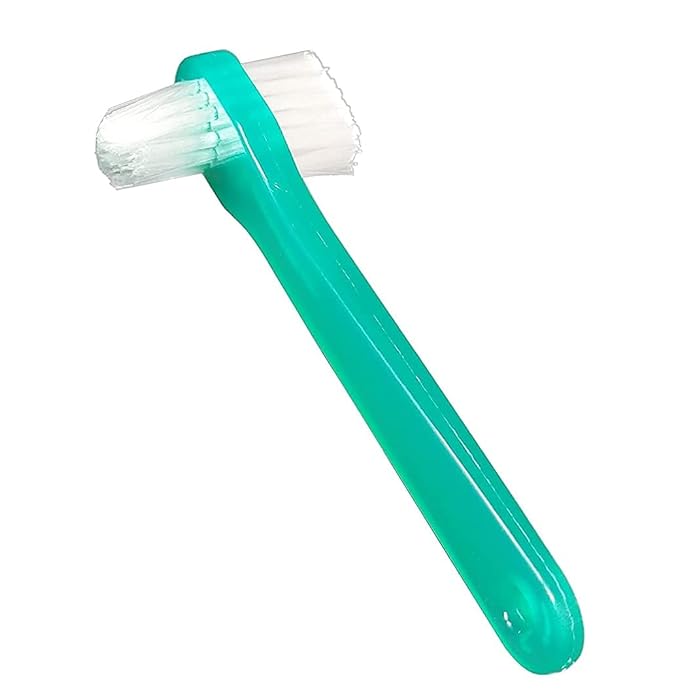 SurgiMac | Denture Brush 2-Sided Bristle Green | 16-TBDEN