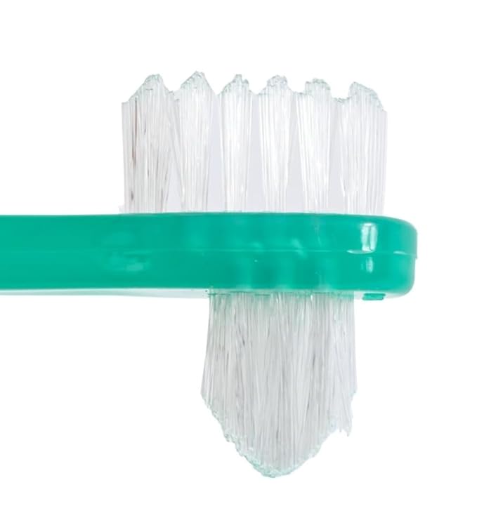 SurgiMac | Denture Brush 2-Sided Bristle Green | 16-TBDEN