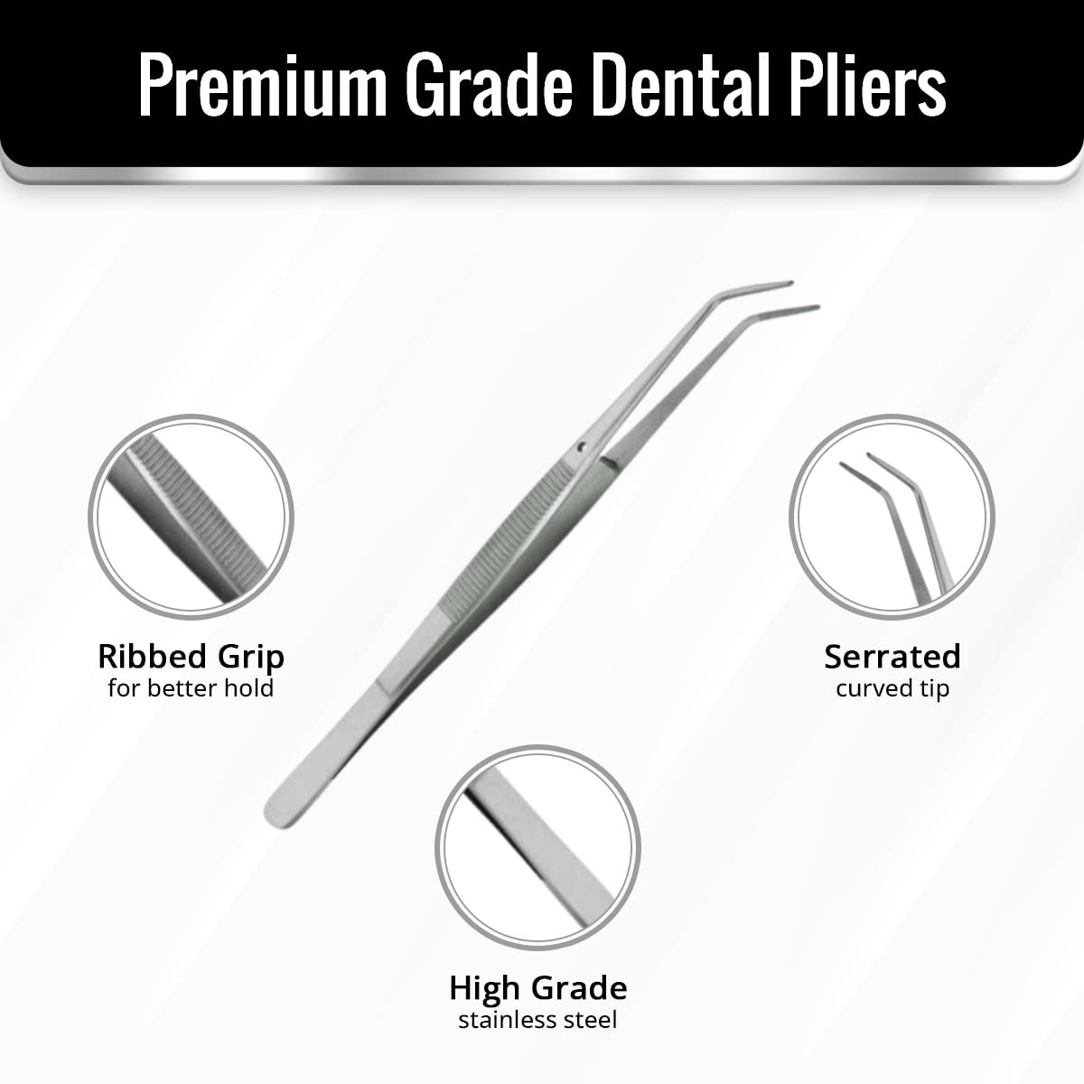 #317 College Cotton Dental Surgical Tweezers Set