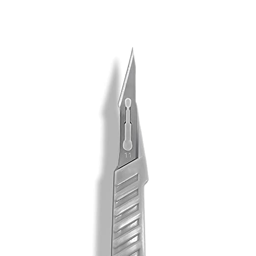 SurgiMac | Surgical Scalpel Blade, Plastic Handle, ProCut, Sterile, Stainless Steel, Box of 10 | 10-4110-P