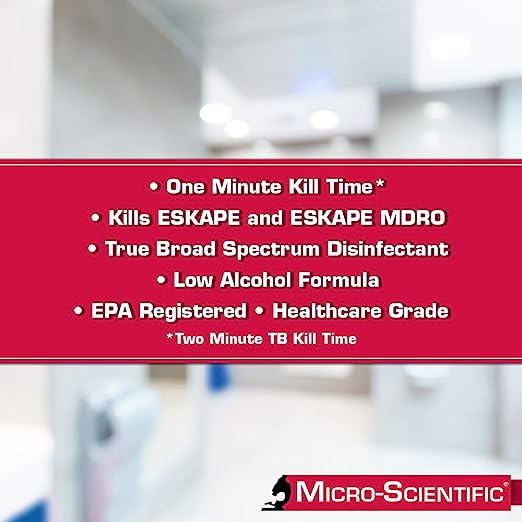 Micro Scientific Industries | Opti-Cide Max Surface Disinfectant Cleaner Alcohol Based Manual Pour Liquid 1 gal | M60035