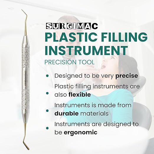 SurgiMac | SurgiMac Plastic Filling Instrument, Gold Tips, Stainless Steel, Hexa Series, 1/Pk | 13-1012G-H