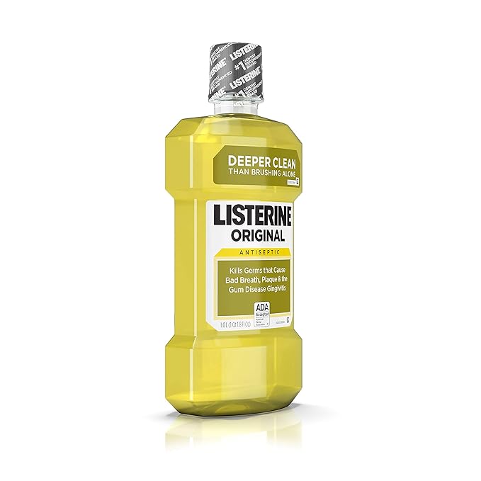 Listerine Antiseptic Mouthwash, Original 1 Liter, 6/cs