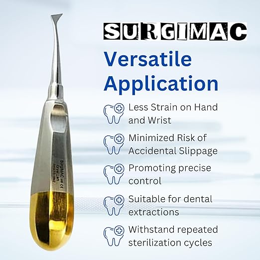 SurgiMac | Cryer #44 and #45 Root Elevators, Set of Left & Right with Smooth by SurgiMac | 12-1943 and 12-1944