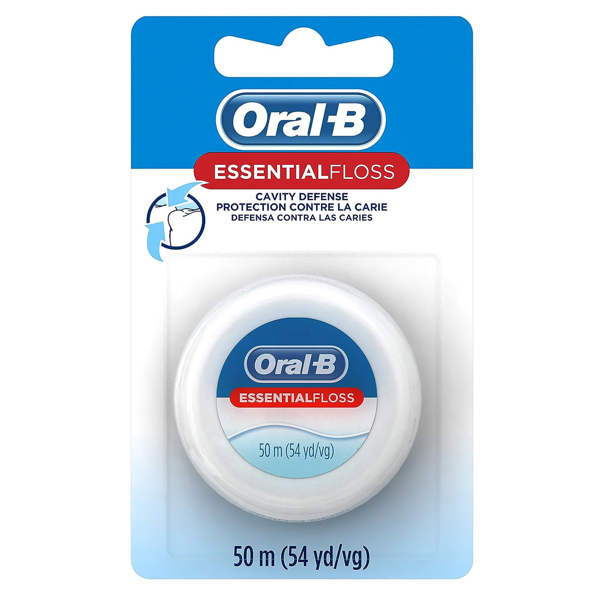Procter & Gamble | Oral-B Floss, Essential Cavitiy Protection, Unflavored, 55yd, 24/cs | 0041082576