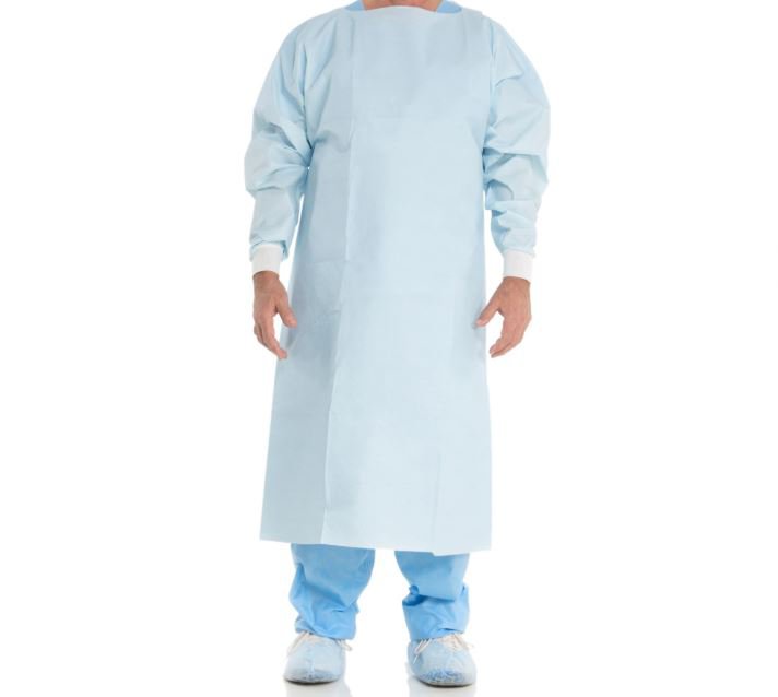 O&M Halyard Inc | Chemotherapy Procedure Gown Blue NonSterile ASTM F739-12 Disposable | 37284