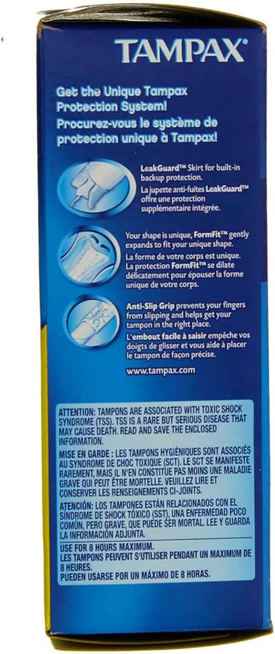 Procter & Gamble | Tampax Tampons, Regular, 20/bx, 24bx/cs | 7301028012