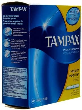 Procter & Gamble | Tampax Tampons, Regular, 20/bx, 24bx/cs | 7301028012