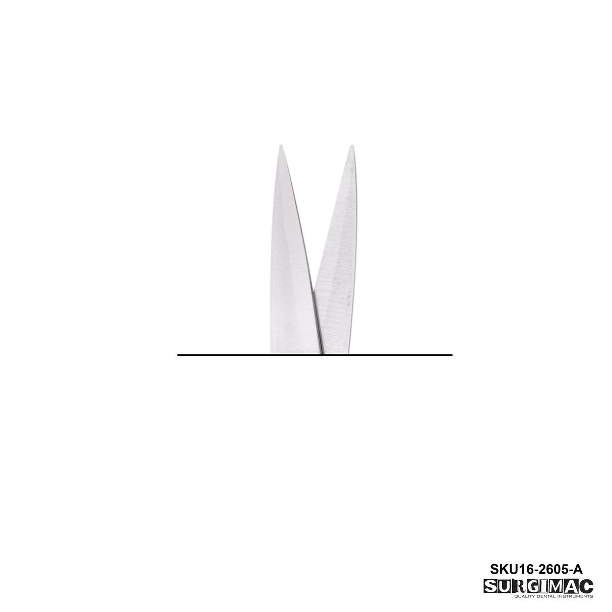 SurgiMac | SurgiMac Iris Scissors Straight with Tungsten Carbide Tips, Gold Handles, Stainless Steel, Air Series, 1/Pk | MS-001