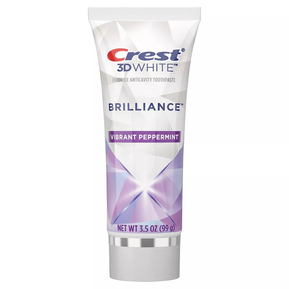 Procter & Gamble | Crest 3D White Brilliance Toothpaste, Vibrant Peppermint, 3.5 oz Tube, 24/cs | 80701355