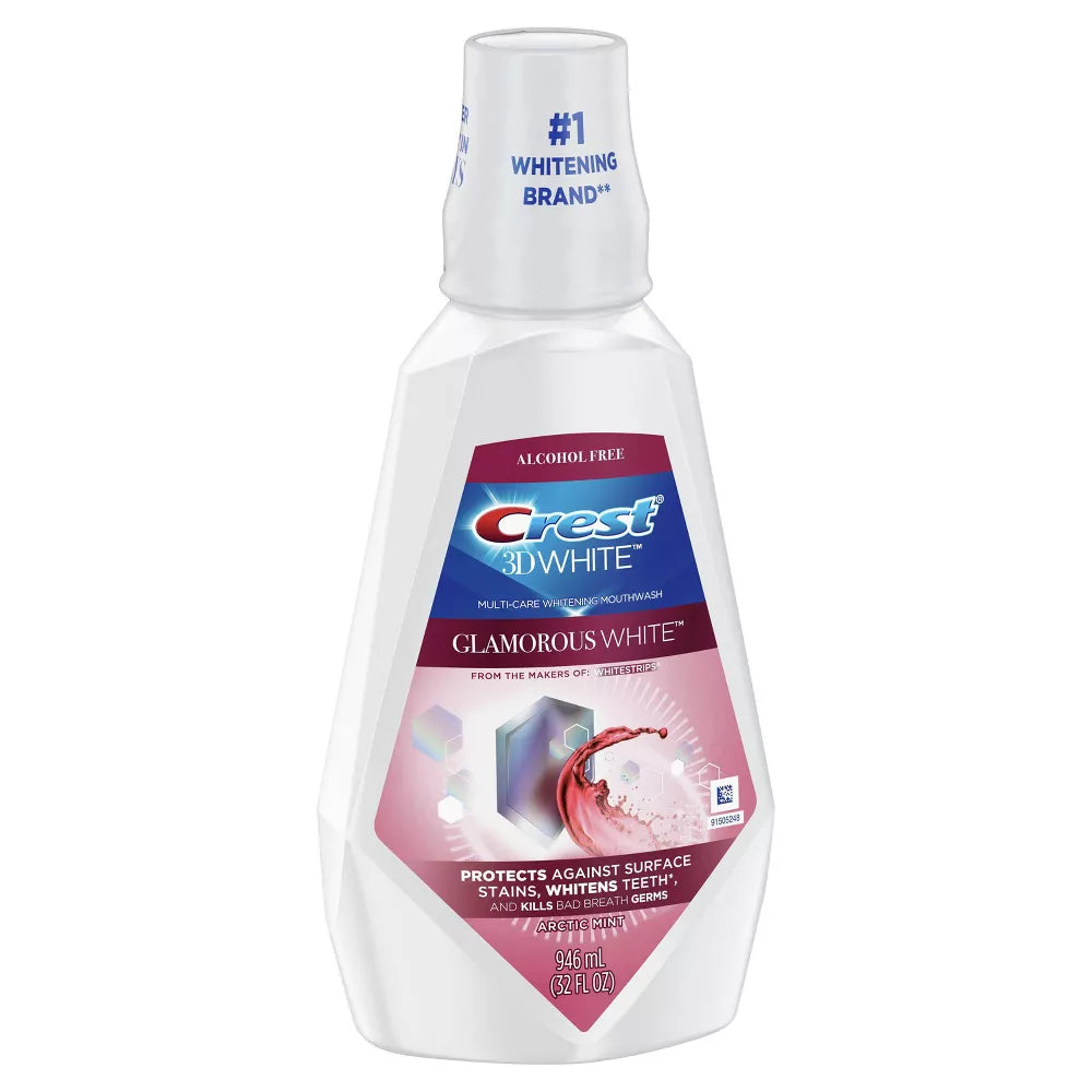 Procter & Gamble | Crest 3D White Glamorous White Mouthwash, 946mL (32 fl. oz.), Fresh Mint flavor | 80346815-1