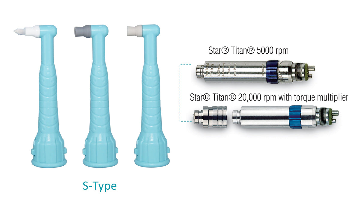 Pac-Dent | ProAngle EZ S - Disposable Prophy Angle - extended 90 degree angle | EZSS-100