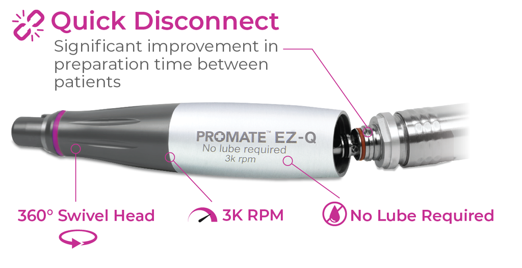 Pac-Dent | ProMate EZ-Q Quick Disconnect Coupler | PA-EZ-C