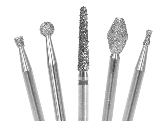 Shofu Dental | Robot FG Diamond, Corner Round Tapered Cylinder, ISO #544/018, 4.0 Length, Super Fine, 1/pk | 789V-1