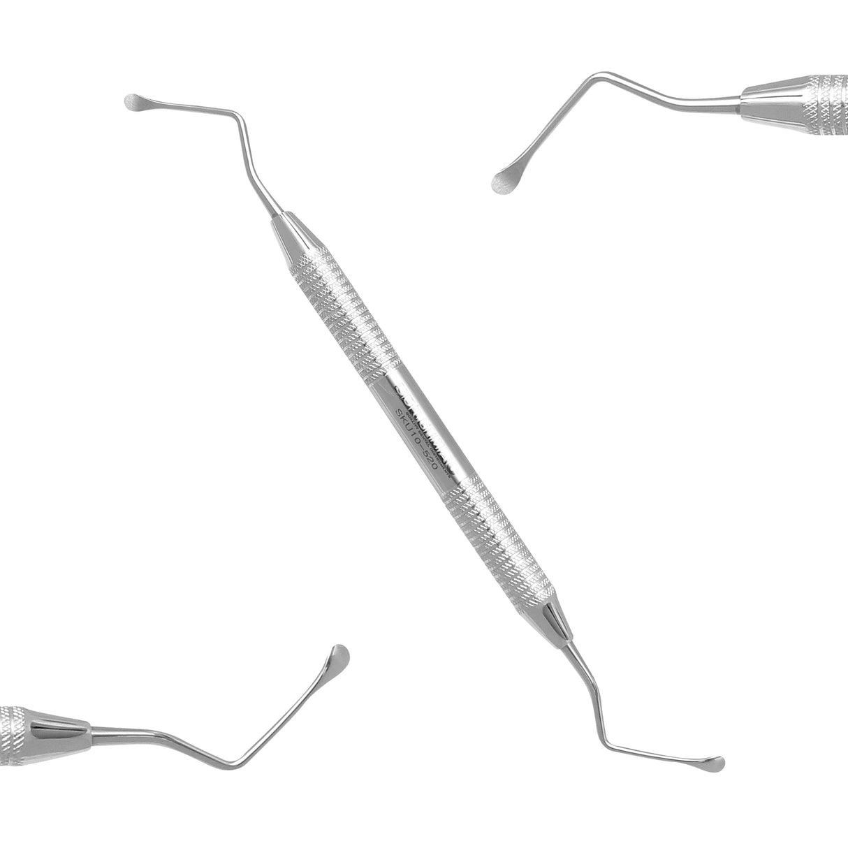 SurgiMac | SurgiMac #12 Miller Surgical Curette, 35mm reach. 4.5 mm wide spoon, non-serrated ends, Stainless Steel, Air Series, 1/Pk | 10-520