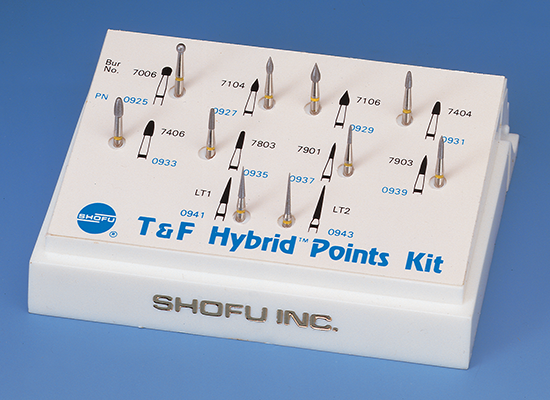 Shofu Dental | T&F Hybrid Point, FG Diamond Burs, Super Fine, 4.0 Length, 1/pk | 0935-1