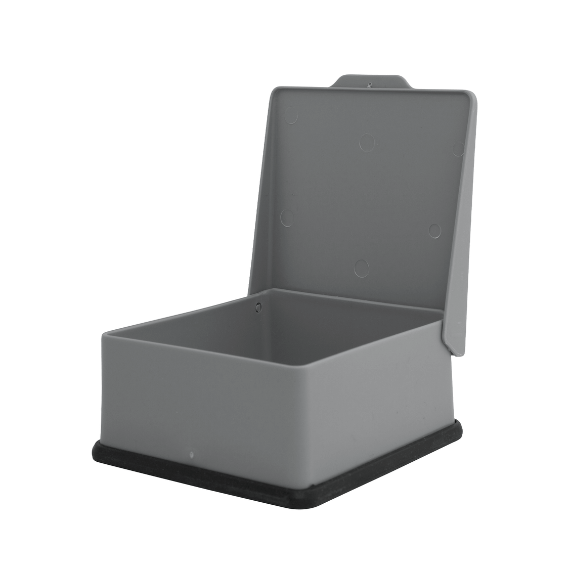 Zirc Dental Products | Tub box with attached lid, 3-3/4" x 3-5/8" x 1-7/8", Gray color, surface | 20Z474