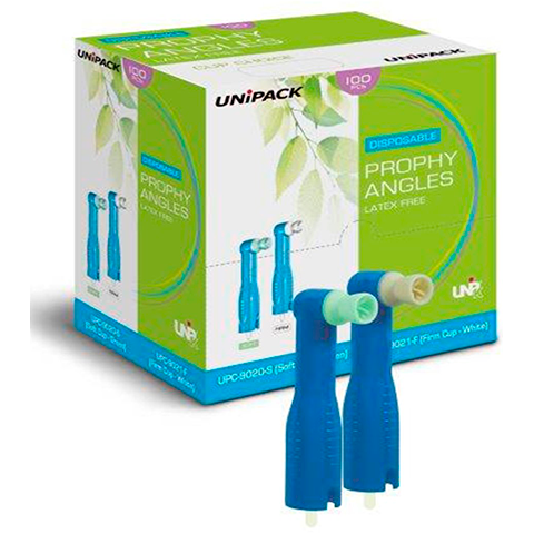 UniPack Prophy Angles Soft Cup (White), Latex-Free (LF), 100/bx