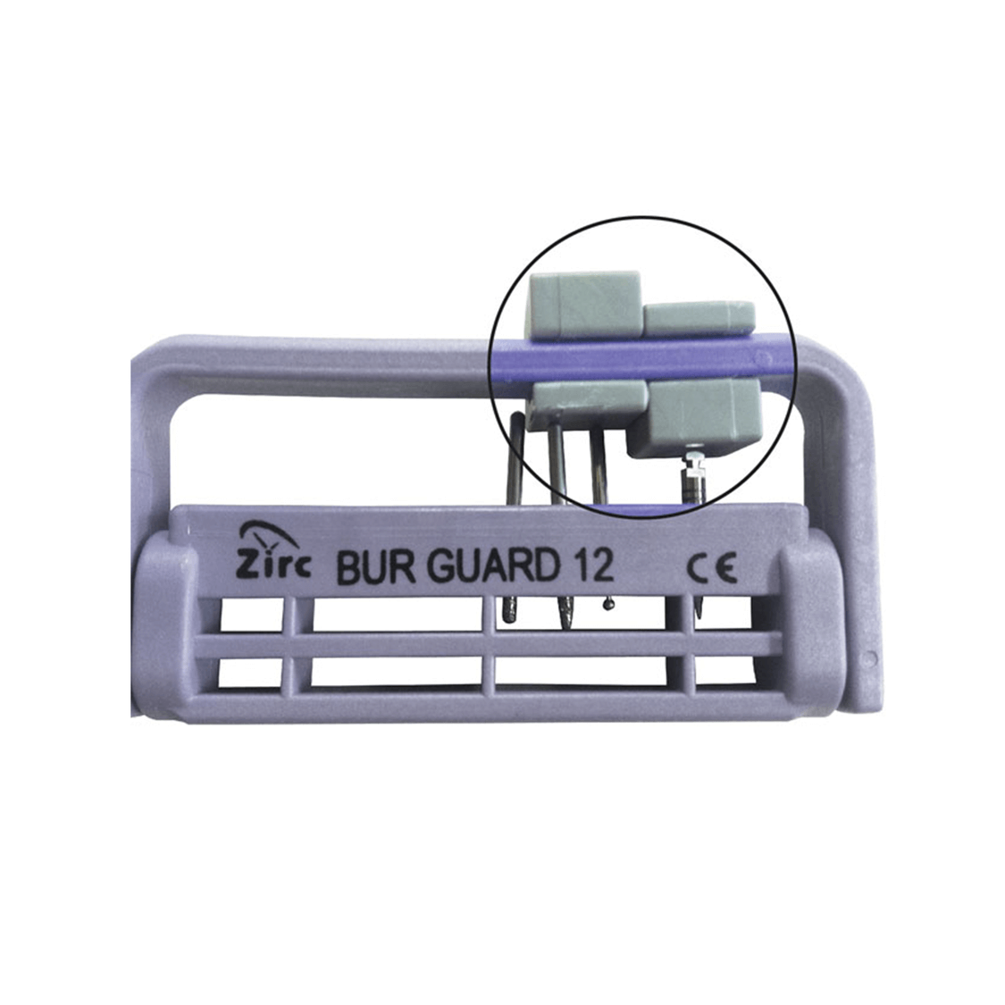 Zirc Dental Products | Universal Short Bur Adapter, Accomodates Zirc's 12 & 22 Hole Bur Guards | 50Z412