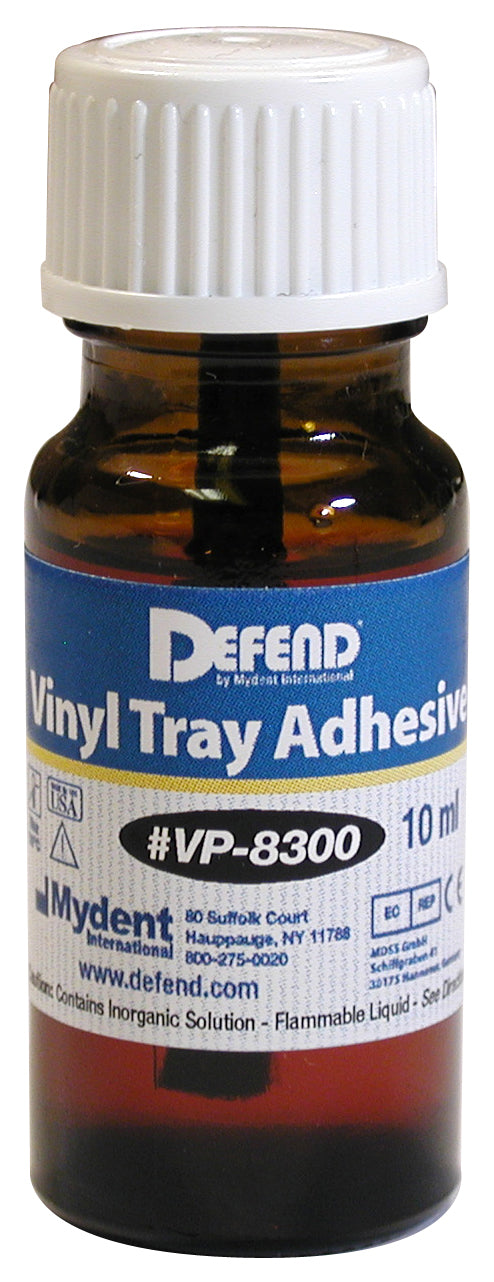Mydent | Vinyl Tray Adhesive, 10 mL Bottle with Applicator | VP-8300