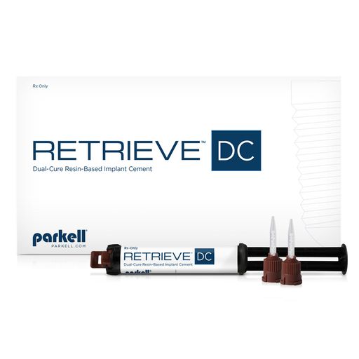 Parkell | Retrieve DC Implant Cement Kit: 5ml Cartridge + 10 Brown Tips | S251