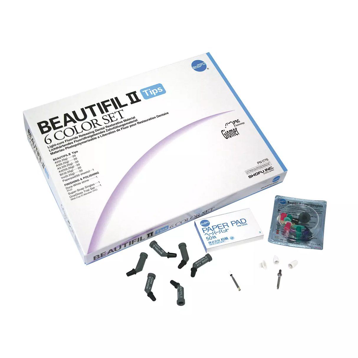Shofu Dental | Beautifil II Tips 6-Color Set | 1776
