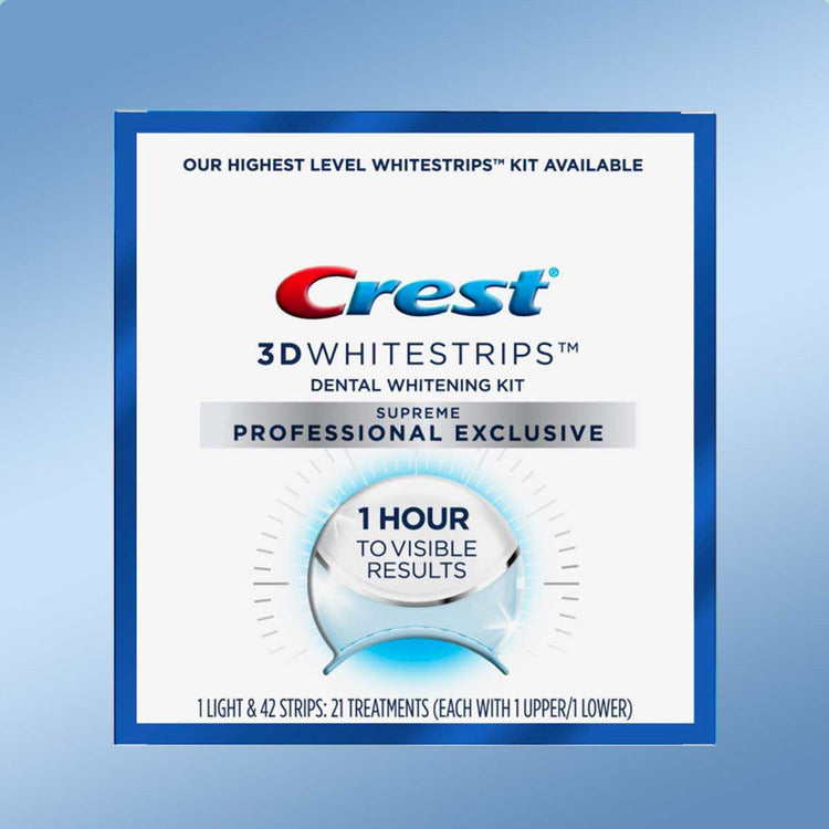 Crest 3D Whitestrips Supreme Professional Exclusive with LED Light, 4 kt/cs